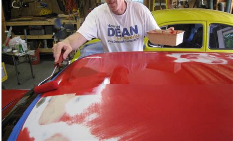 $50 corvair paint job using rollers and rustoleum. Guy painted his car with a roller... Pretty good results ...