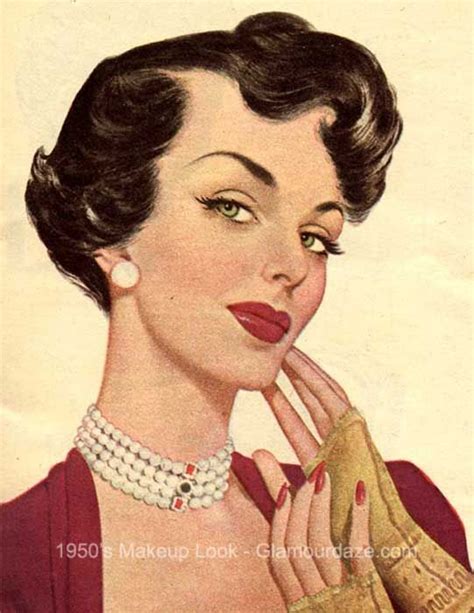 1950s makeup face retro beauty pinterest lashes brows and history