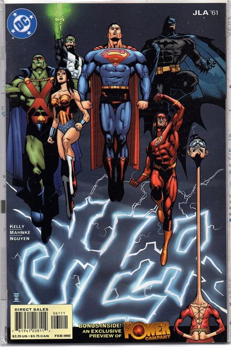 Dc Comics Jla Superman Batman Wonder Woman Flash Power Company Preview Comic Books