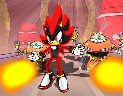 Sonic Artwork Chaos Blast Shadow The Hedgehog Game R