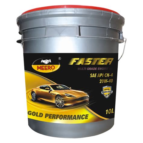 20W40 10L Faster Multi Grade Engine Oil For Automobile Packaging Size