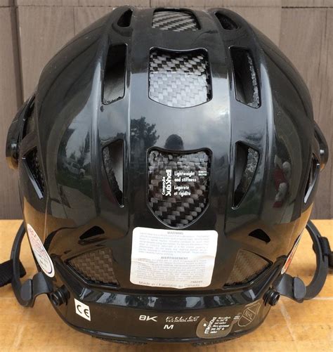 CCM Reebok 8K Pro Stock Hockey Helmet White Royal Blue Black SMALL