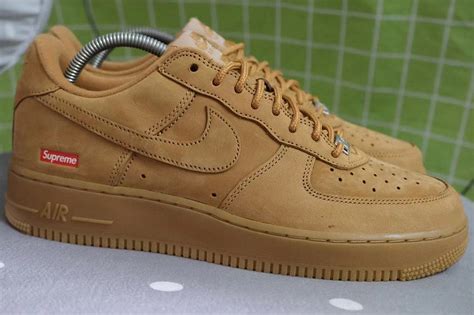 First Look At The Supreme X Nike Air Force 1 Low Flax Sneaker Buzz