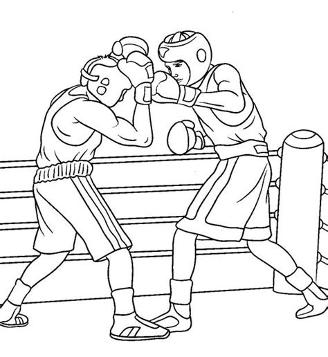 Free Printable Boxing Coloring Pages