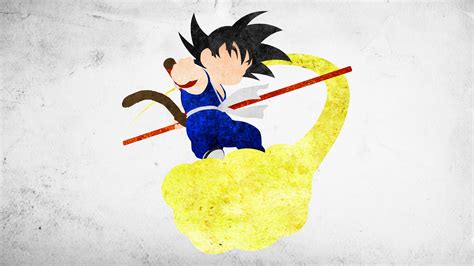 Kid Goku On Nimbus Wallpaper Iphone Goimages U