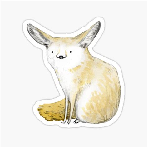 Fennec Fox Sticker For Sale By Sophiecorrigan Redbubble