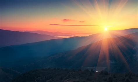 Panoramic View Of Colorful Sunrise In Mountains Asset Planning