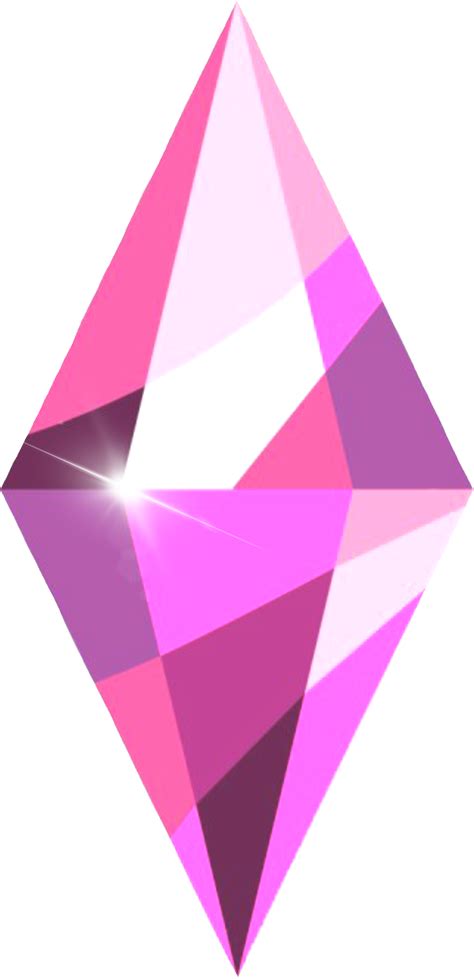 Plumbob Sims Pinkdiamond Pink Sticker By Lindsayc