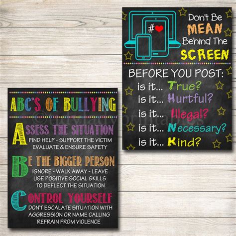 School Counselor Posters Set Tidylady Printables