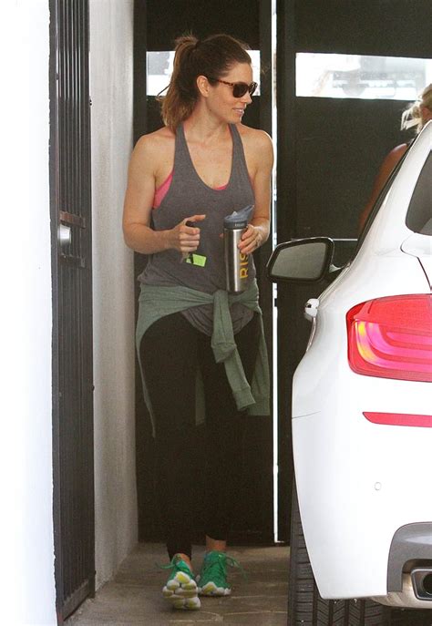 Jessica Biel Leaving The Gym Picture Popsugar Fitness