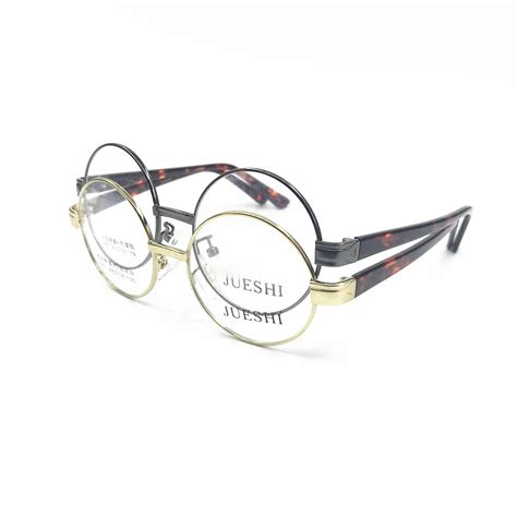Buy Vintage 44mm 48mm Round Acetate Metal Eyeglass Frames Full Rim Unisex