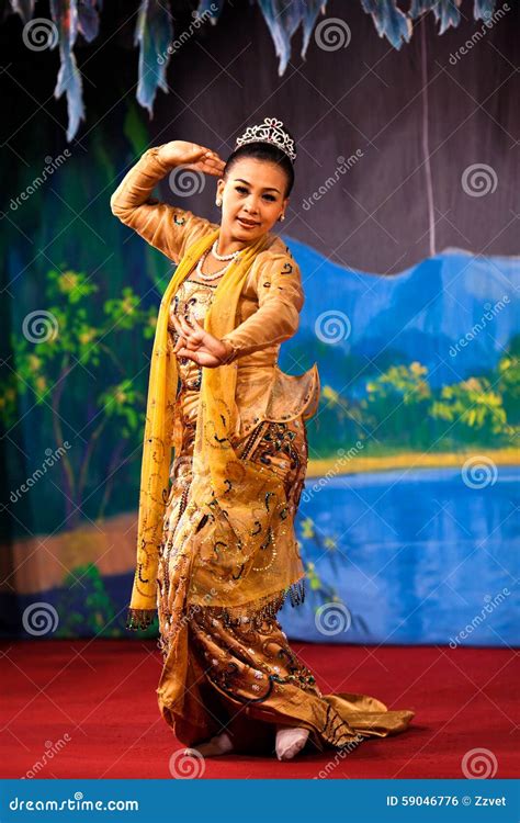 Myanmar Dance Editorial Photo Image Of Costume Ancient 59046776