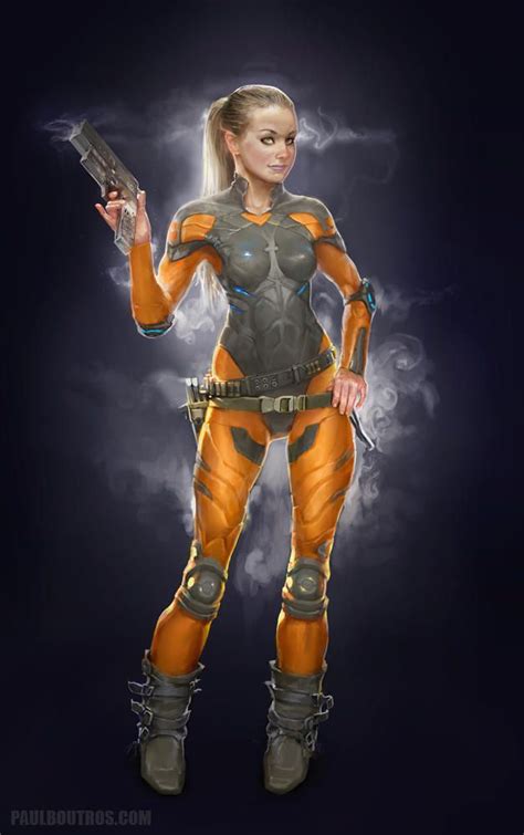 Pilotspace Suit Female By Paulboutros Sci Fi Characters Sci Fi