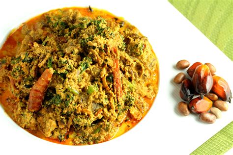 It is popularly eaten with hands by pulling a small portion and dipping it the accompaniment. how to cook egusi soup with palm oil
