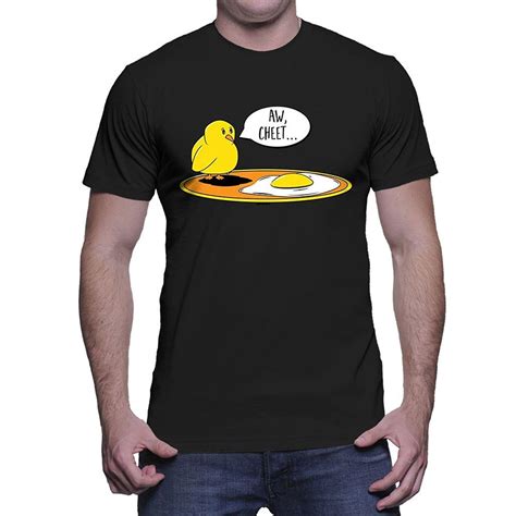 Adult Size Funny Tshirts Mens Aw Sheet Chicken Egg T Shirt Premium