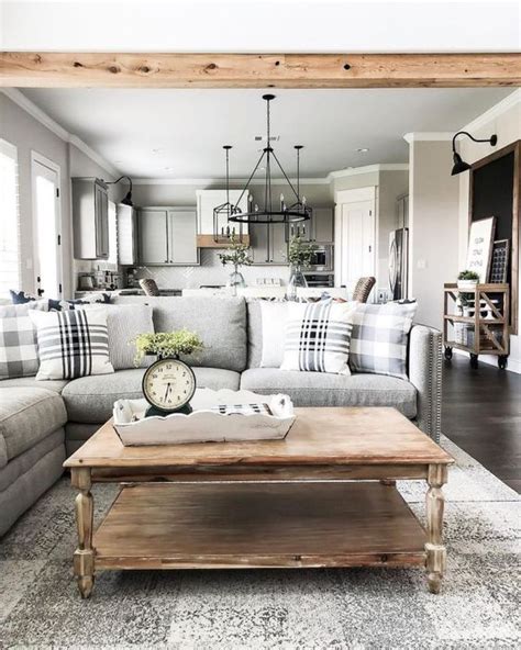 18 Gray Farmhouse Living Room Ideas Painted Furniture Ideas