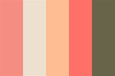 Sweet Peaches And Cream Color Palette In 2021 Peach Color Palettes