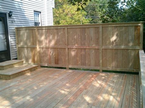 Deck With Privacy Fence Fence Design Patio Privacy Cheap Fence