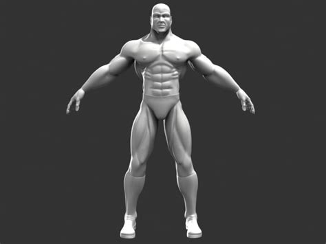 Superhero Male Character 3d Model