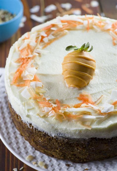 If you are working in a mixer, reduce the speed to low, if you're working by hand switch to a large rubber spatula, and gently stir in the flour mixture — mix only until the dry ingredients disappear. Carrot Cake Cheesecake | An Easter Dessert With Cream ...