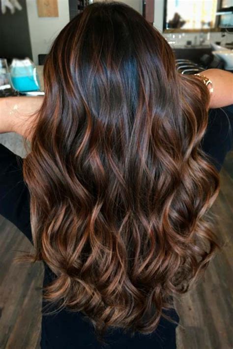 Highlights For Black Brown Hair Cinnamon Brown Highlights With Dark