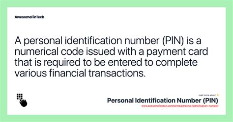 Personal Identification Number Pin Awesomefintech Blog