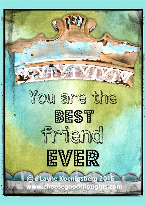 You Are The Best Friend Ever Greeting Card 22 Etsy