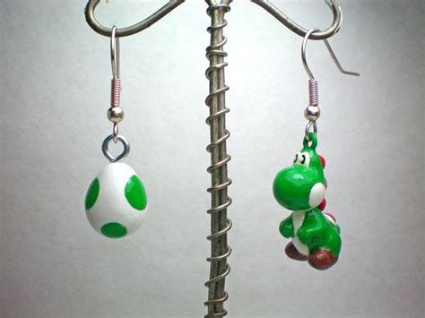 Yoshi Earrings By Stevoluvmunchkin On Deviantart Earrings Types Of