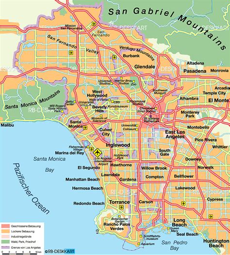 Los Angeles Map United States