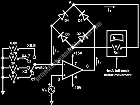 It can be used for bidirectional load current. Free Project Circuit Schematic: Low Voltage AC Voltmeter ...