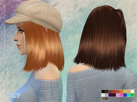 The Sims Resource Skysims Hair 260