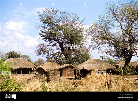 A Small Village In Malawi Stock Photo Alamy