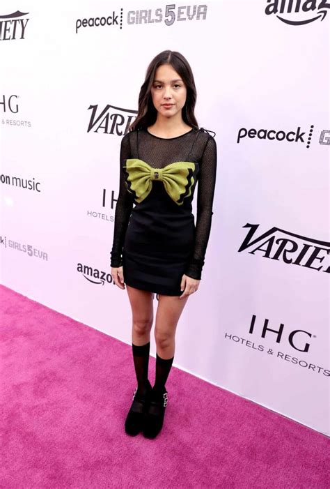 Olivia Rodrigo Wows In Black Mesh Mini Dress At Varietys Hitmakers
