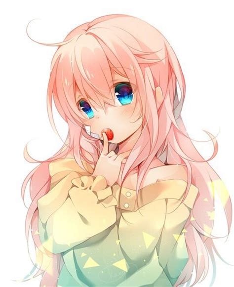 Beautiful Cute Anime Girl With Pink Hair