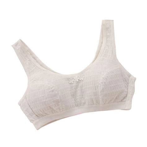 manjiamei teens girls cotton training bras wireless thin padded first bra for girls buy online