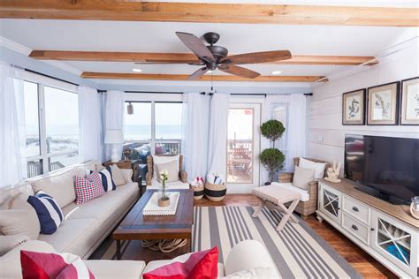 You'll find it easy to pair our sofas, chairs and other coastal seating with nautical elements that add both style and design to your beach home. 6 Beach House Living Room Decorating Ideas | HGTV Design Blog - Design Happens