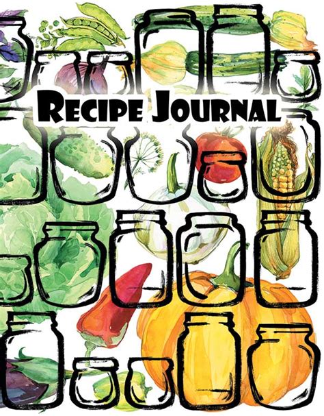 Recipe Journal Blank Cooking Journal 6x9 Inch 100 Recipe Pages The