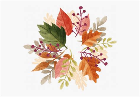 Autumn Flower Watercolor Png Free Transparent Clipart Clipartkey My