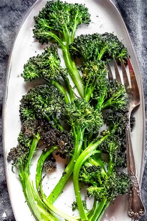 Roasted Broccolini How To Cook Broccolini Little Pine Kitchen