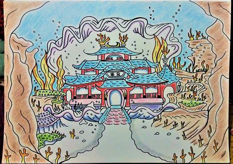 Okamidragon Palace In Color By Drawings Forever On Deviantart