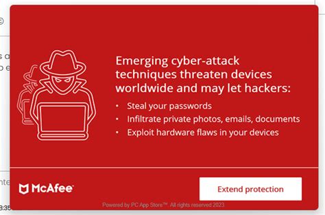 Mcafee Support Community Getting Popup To Extend Protection Even