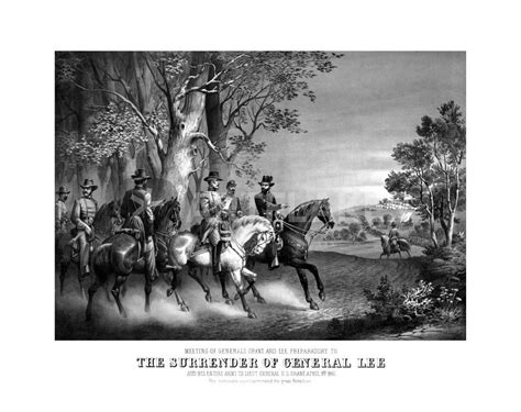 The Surrender Of General Lee Mixed Media Art Prints And Posters By