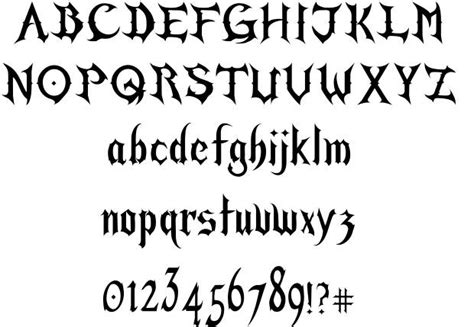 18 Gothic Script Font Images Gothic Font Alphabet Letters Gothic