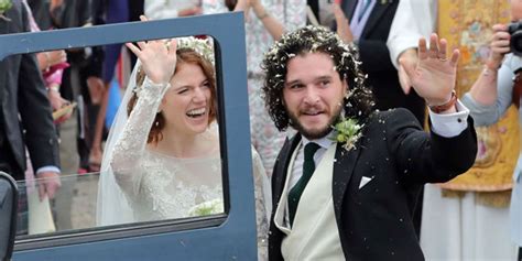 kit harington and rose leslie wedding game of thrones starts married