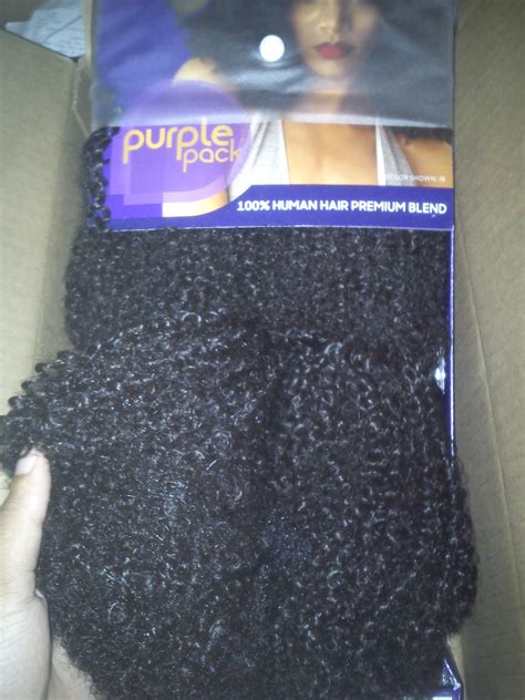 Review Outre Purple Pack Human Hair Blend Big Beautiful Hair Weave 4c