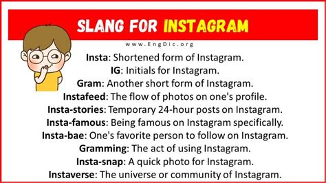 20 Slang For Instagram Their Uses And Meanings Engdic
