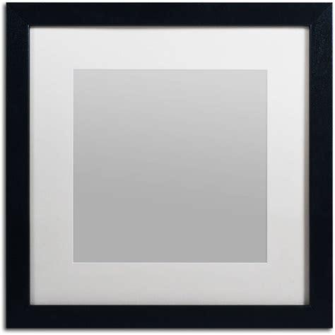 Trademark Fine Art Heavy Duty 16x16 Black Picture Frame With 11x11