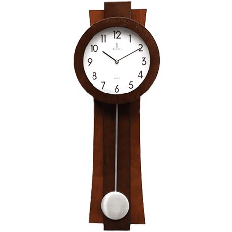 Pendulum Wall Clock Battery Operated Quartz Wood Pendulum Clock