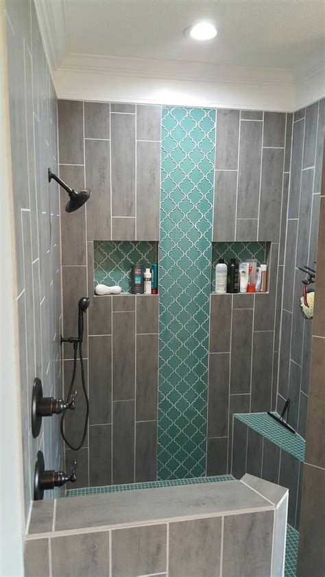 Shower Ideas Arabesque Tile Bathroom Vertical Shower Tile Bathroom