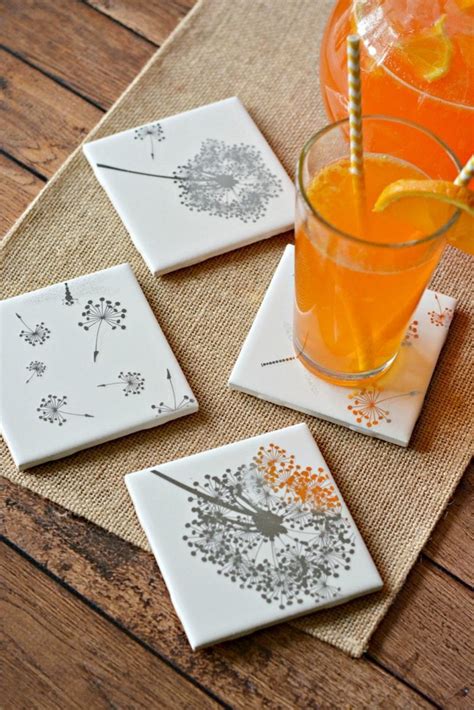 Easy Diy Tile Coasters T Girls Night In Craft Divine Lifestyle